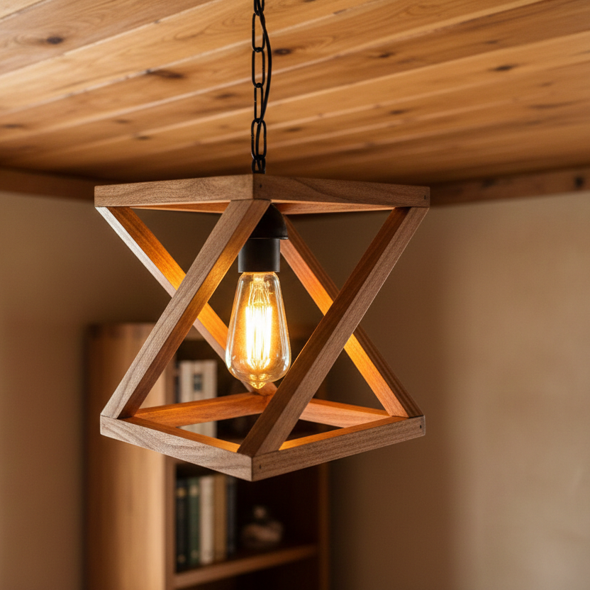Wooden Hanging Lights