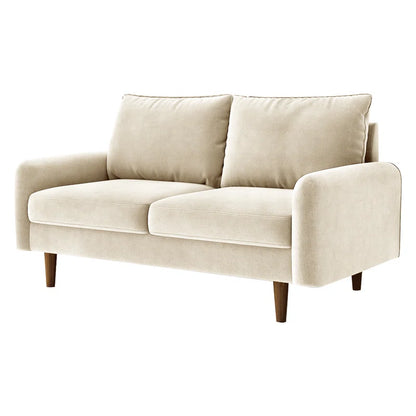 ADOUER WOOD Designer Solid Wood Frame 2 Seater Fabric Sofa For Home & Office