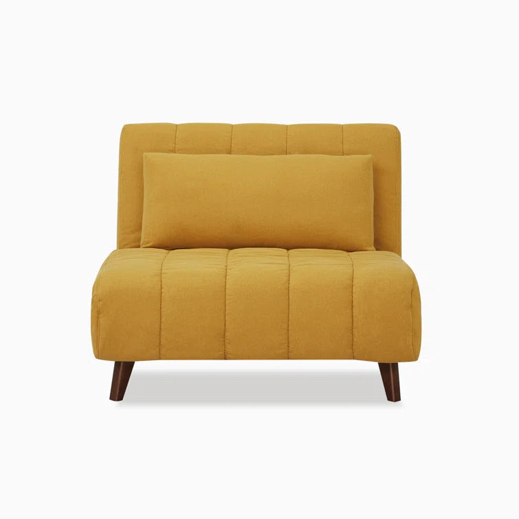 ADOUER WOOD Solid Wood Frame Foldable Backrest Premium Sleeper Sofa Bed