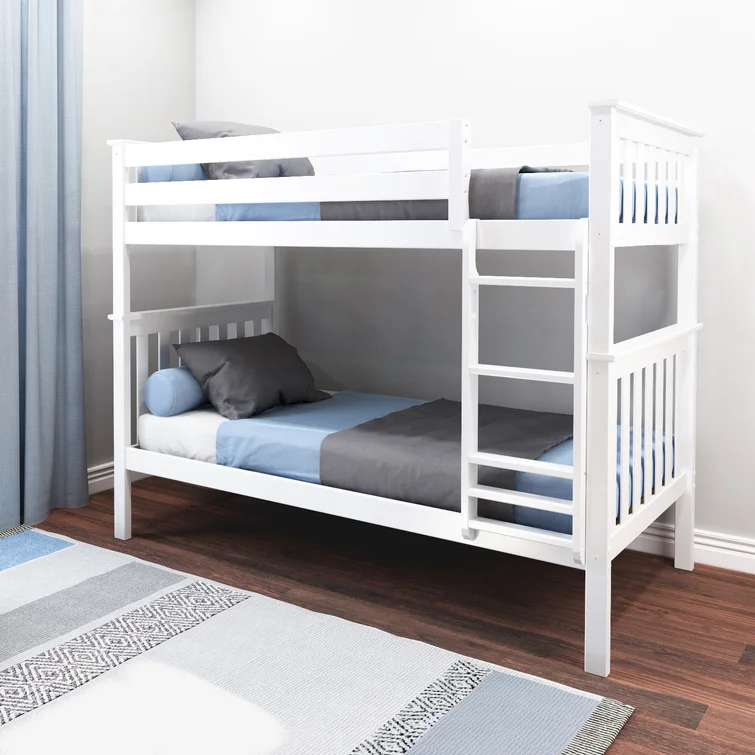 ADOUER WOOD Solid Sheesham Wood Bunk Bed - Natural Finish
