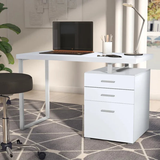 Every Choice Solid Sheesham Wood 3 Drawers Study And Computer Table For Home & Office