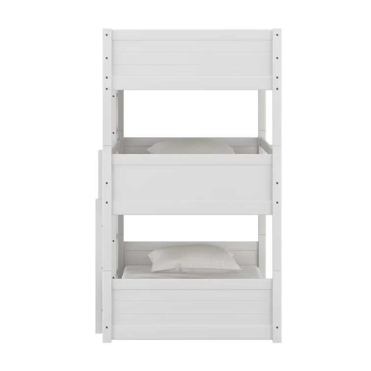 ADOUER WOOD Solid Sheesham Wood Bunk Bed for 3 persons