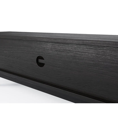 ADOUER WOOD Solid Acacia Wood Natural Cane Tv Unit For Home