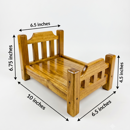 Adouer wood Handmade Solid Wood LADDU Gopal Bed