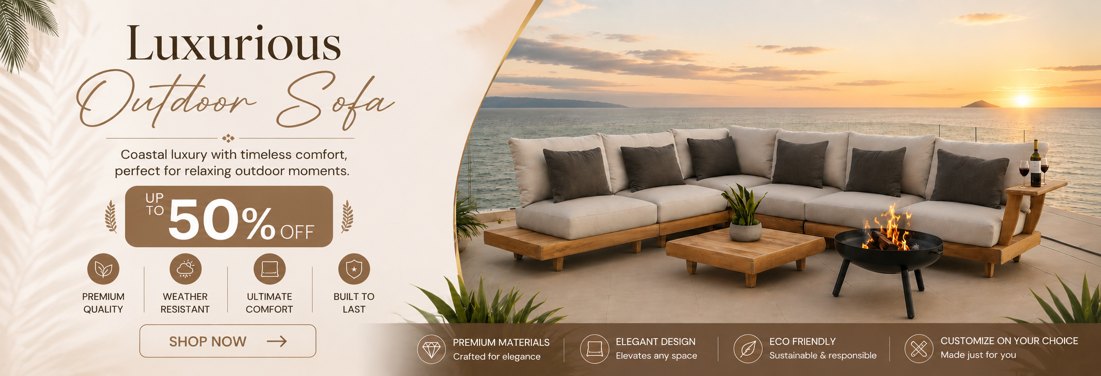 Outdoor sofa set