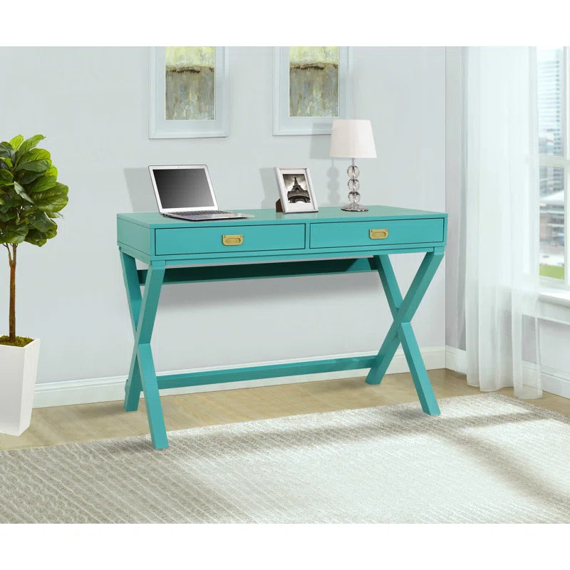 Adouer Wood Solid Wood Two Drawers Marden Study Tables For Multi Use