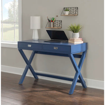 Adouer Wood Solid Wood Two Drawers Marden Study Tables For Multi Use