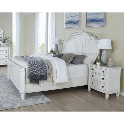 Adouer Wood "Elegant Poster Solid Sheesham Bed with Paneled Headboard and Footboard"