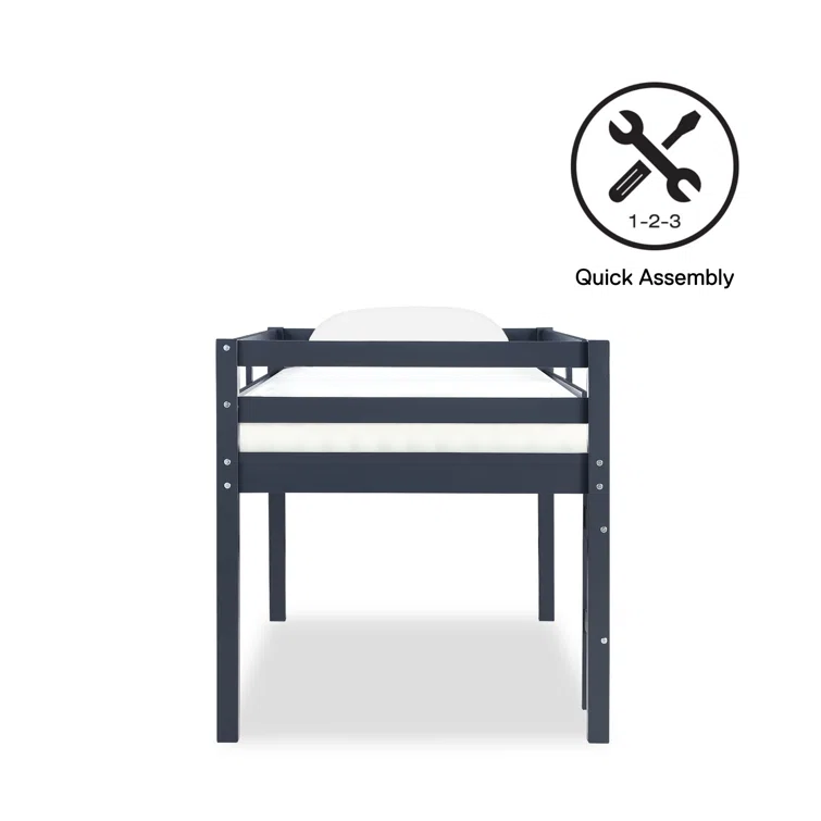 ADOUER WOOD Solid Sheesham Wood Bunk Bed for single person