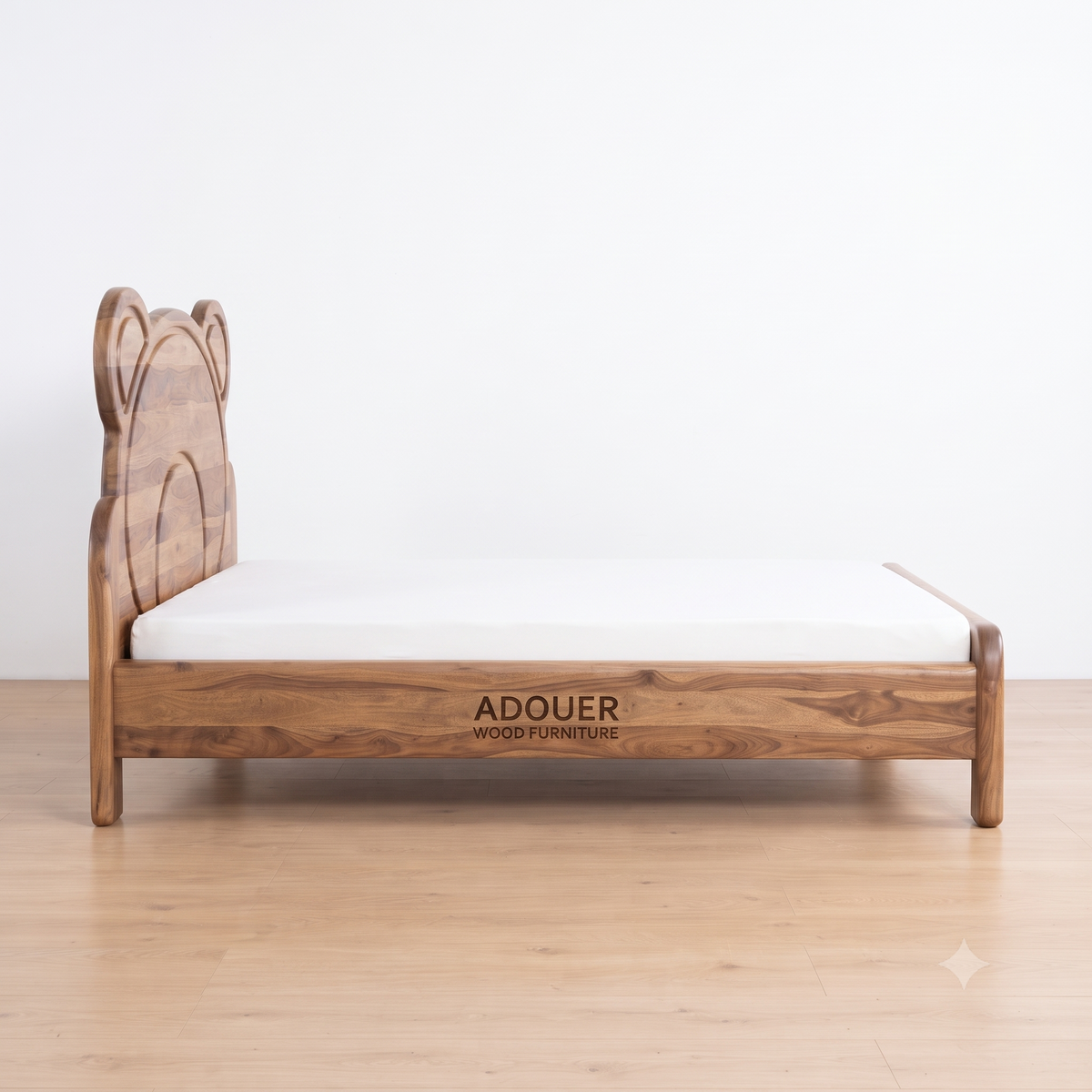 ADOUER WOOD Solid Wood Animal-Themed Children's Bed Frame