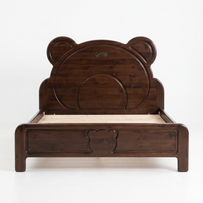 ADOUER WOOD Solid Wood Animal-Themed Children's Bed Frame