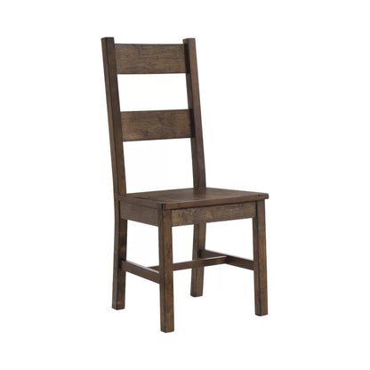 ADOUER WOOD Rustic 9-Piece Solid Wood Dining Table Set with 8 Matching Chairs