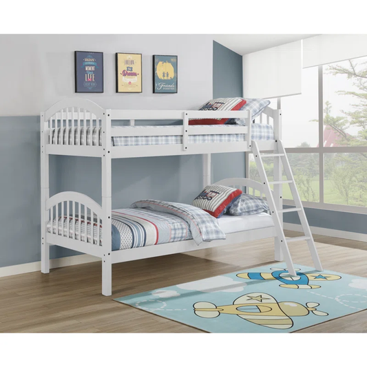 ADOUER WOOD Solid Sheesham Wood Bunk Beds - Convertible into Two Separate Beds