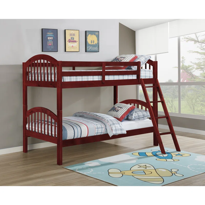 ADOUER WOOD Solid Sheesham Wood Bunk Beds - Convertible into Two Separate Beds