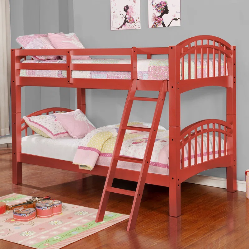 ADOUER WOOD Solid Sheesham Wood Bunk Beds - Convertible into Two Separate Beds