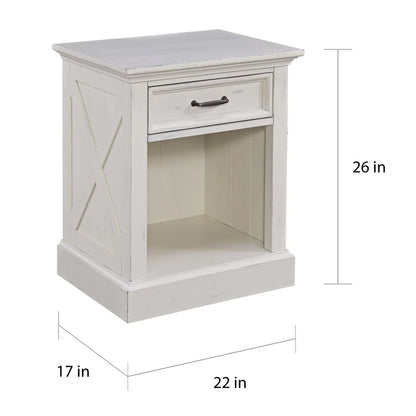 Adouer Wood "Lana Luxury Solid Wood Sheesham Bed with Panel Design – White Finish"