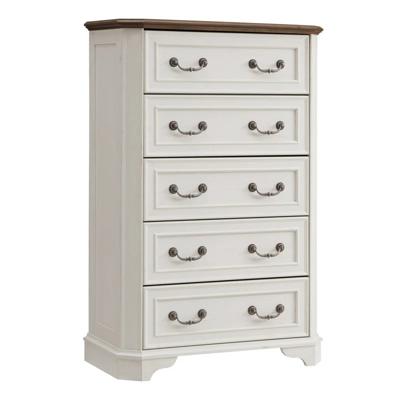 ADOUER WOOD 5 Drawers Solid Sheesham Wood Chest of Drawers