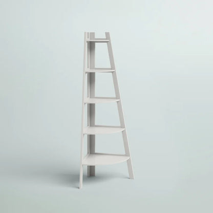 ADOUER WOOD Solid Sheesham Wood Corner Bookshelf For Home & Office