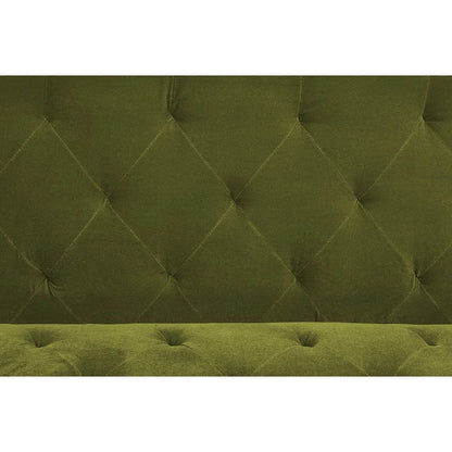 ADOUER WOOD Solid Wood Leg & Frame With Adjustable Tufted Backrest Sleeper Sofa Bed
