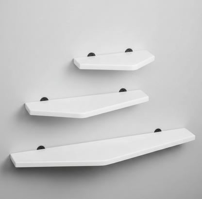 Tapered Solid Wood Floating Shelf Set (3 pcs.)