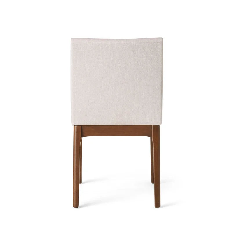 ADOUER WOOD "Modern 4-Person Dining Table Set with Upholstered Chairs and Natural Finish"