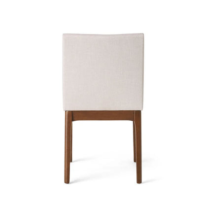 ADOUER WOOD "Modern 4-Person Dining Table Set with Upholstered Chairs and Natural Finish"