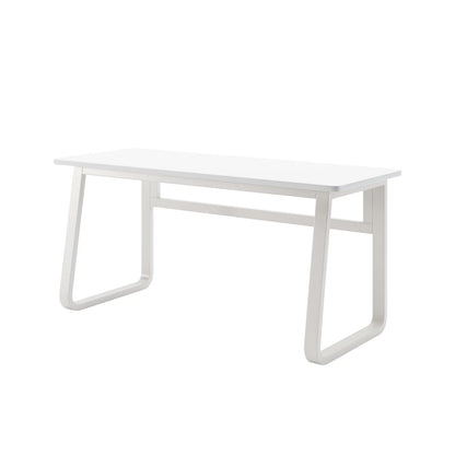 Adouer Wood Solid Sheesham Wood White Classis Round Edges Beautiful Study Table For Home & Office