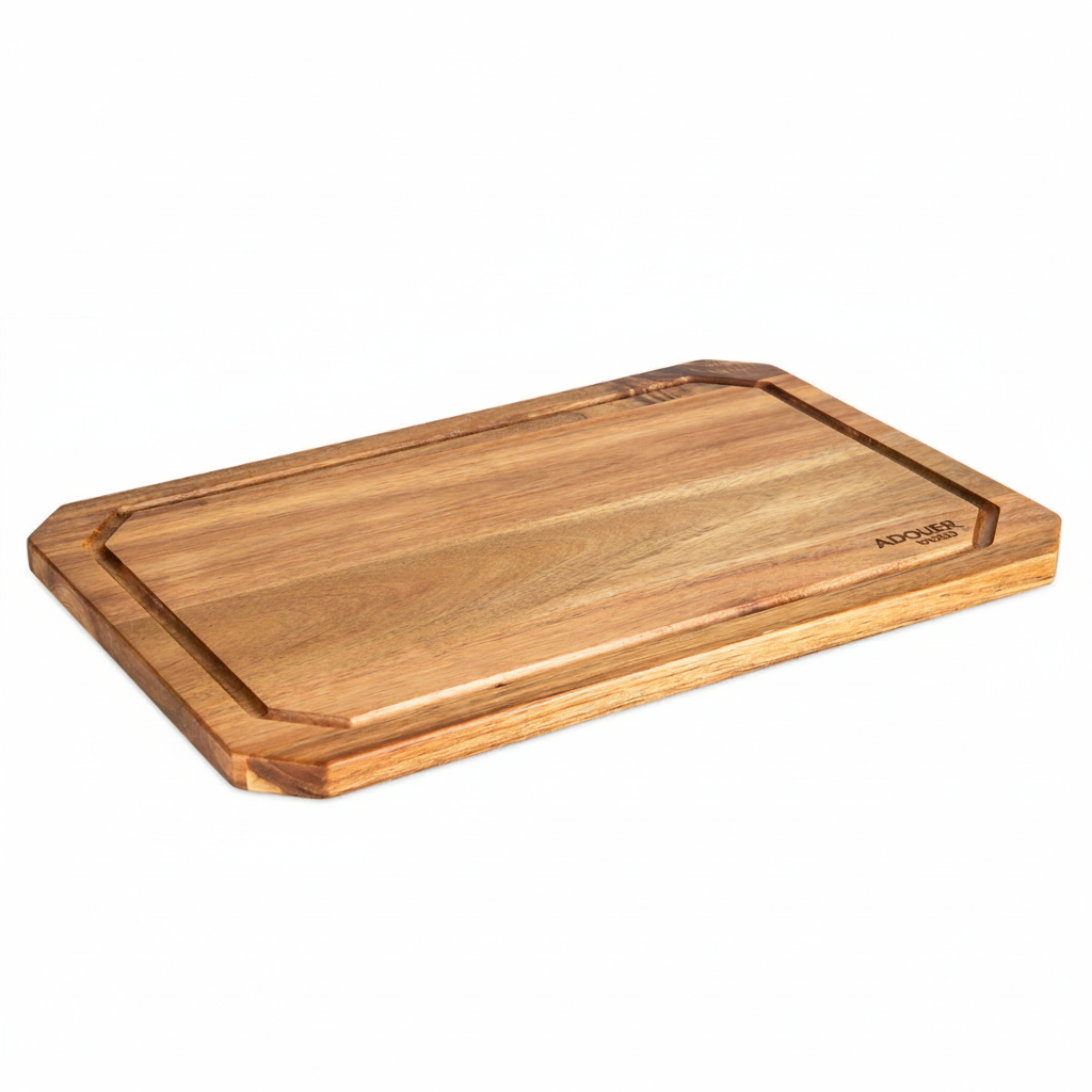 ADOUER WOOD Extra Large Wooden Cutting Board - Heavy Duty Acacia Wood Chopping Board for Kitchen