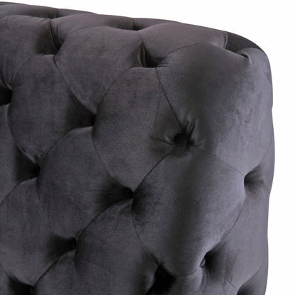Adouer Wood "Modern Tufted Velvet Upholstered Bed with Gold Legs – Luxurious and Elegant Design"