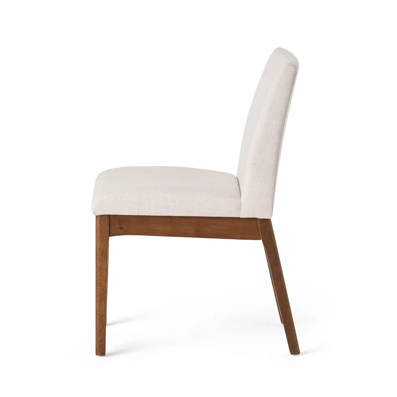 ADOUER WOOD "Modern 4-Person Dining Table Set with Upholstered Chairs and Natural Finish"