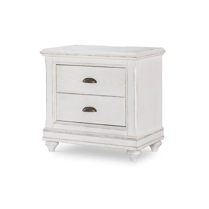 ADOUER WOOD Solid Wood Rustic Two-Drawer Bedside Table