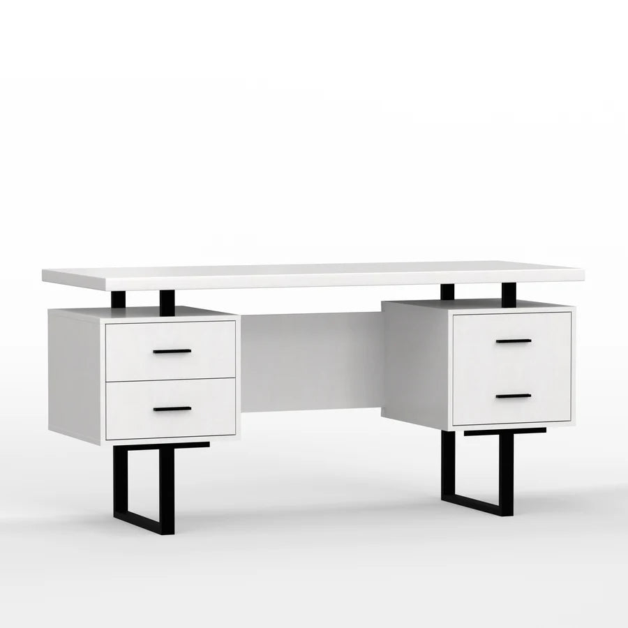Premium Solid Sheesham Wood Both Side Drawer & Cabinet Study Table
